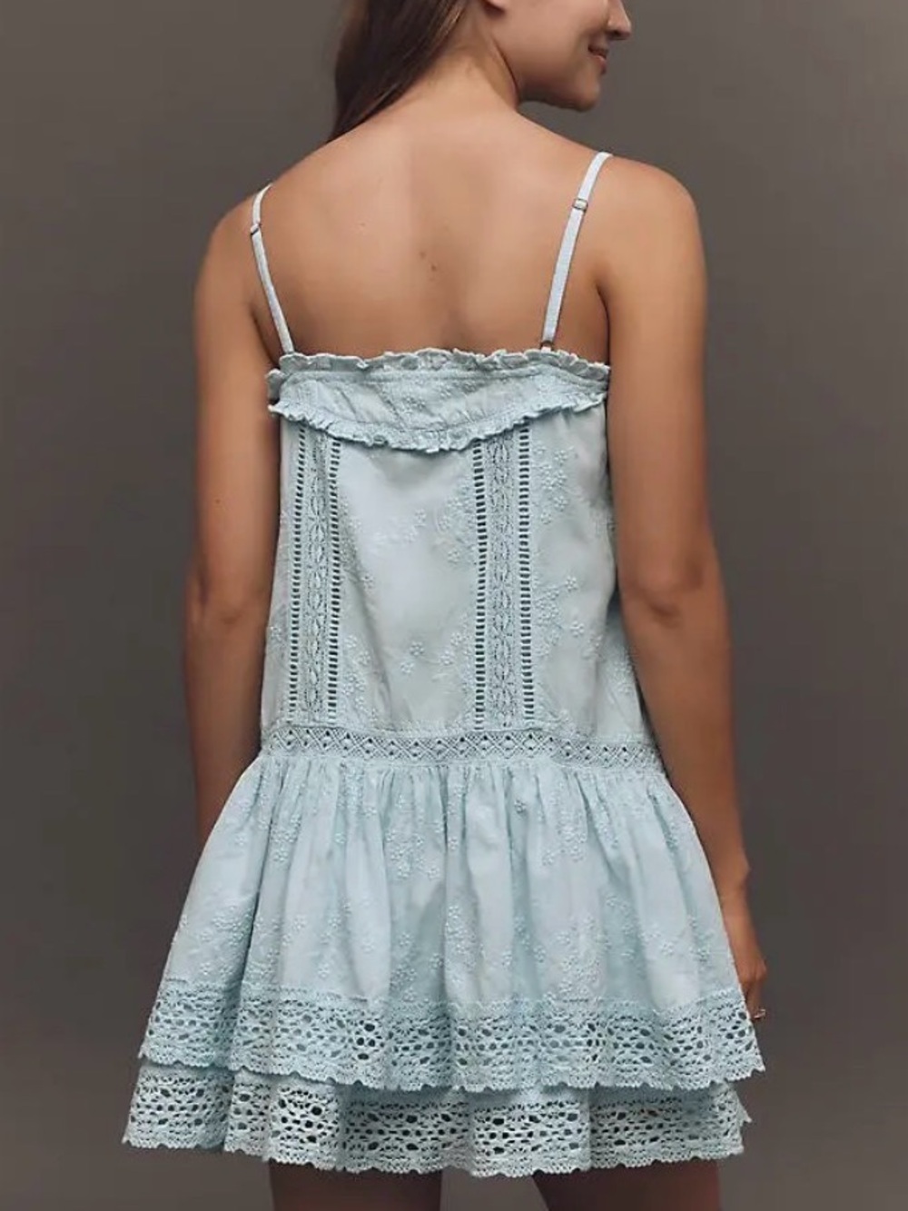 Pilcro Light Blue Crochet-Detail Sundress - Picture 6 of 7